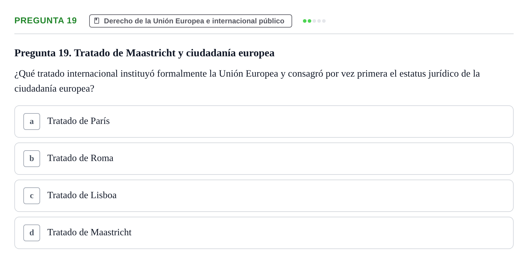 Enunciado: Pregunta 19