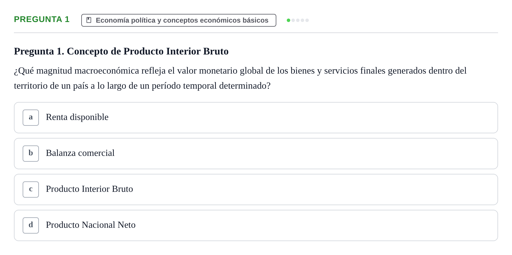Enunciado: Pregunta 1