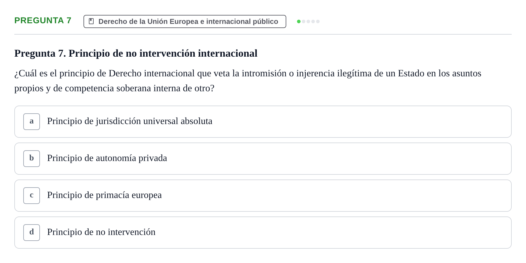 Enunciado: Pregunta 7