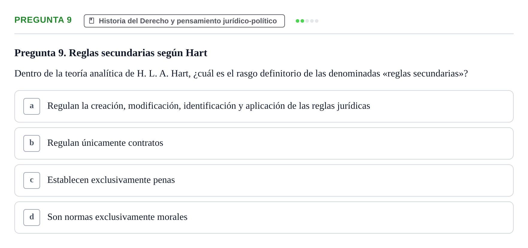 Enunciado: Pregunta 9