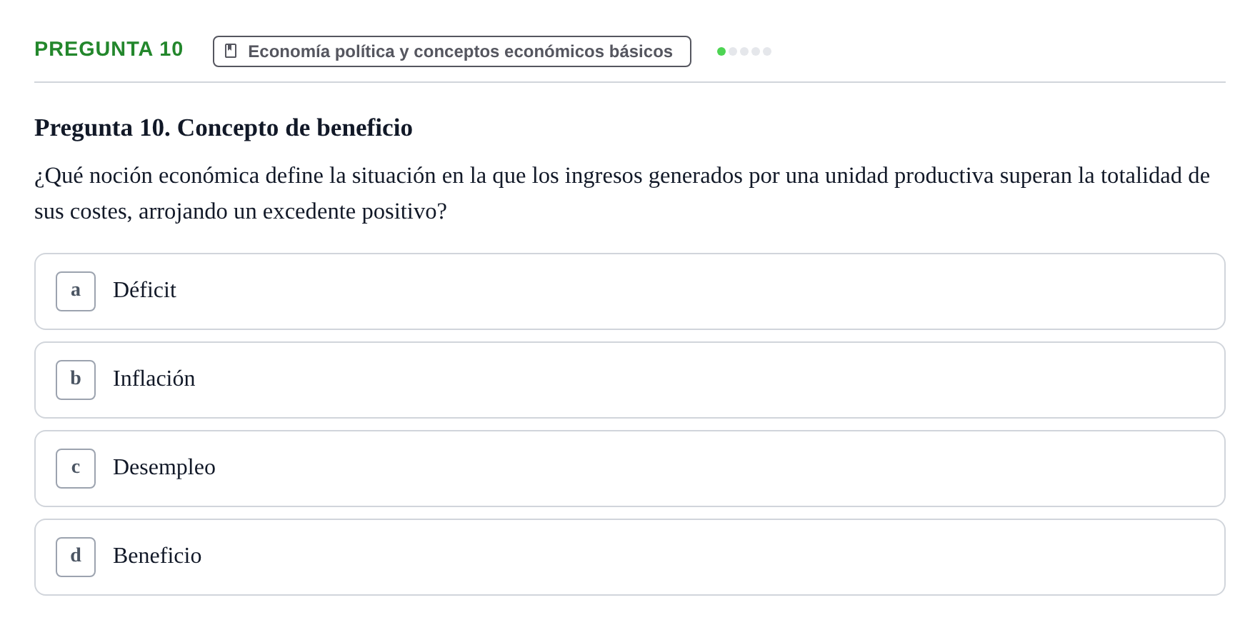 Enunciado: Pregunta 10