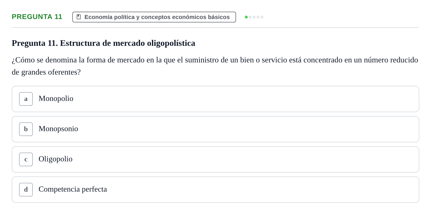 Enunciado: Pregunta 11