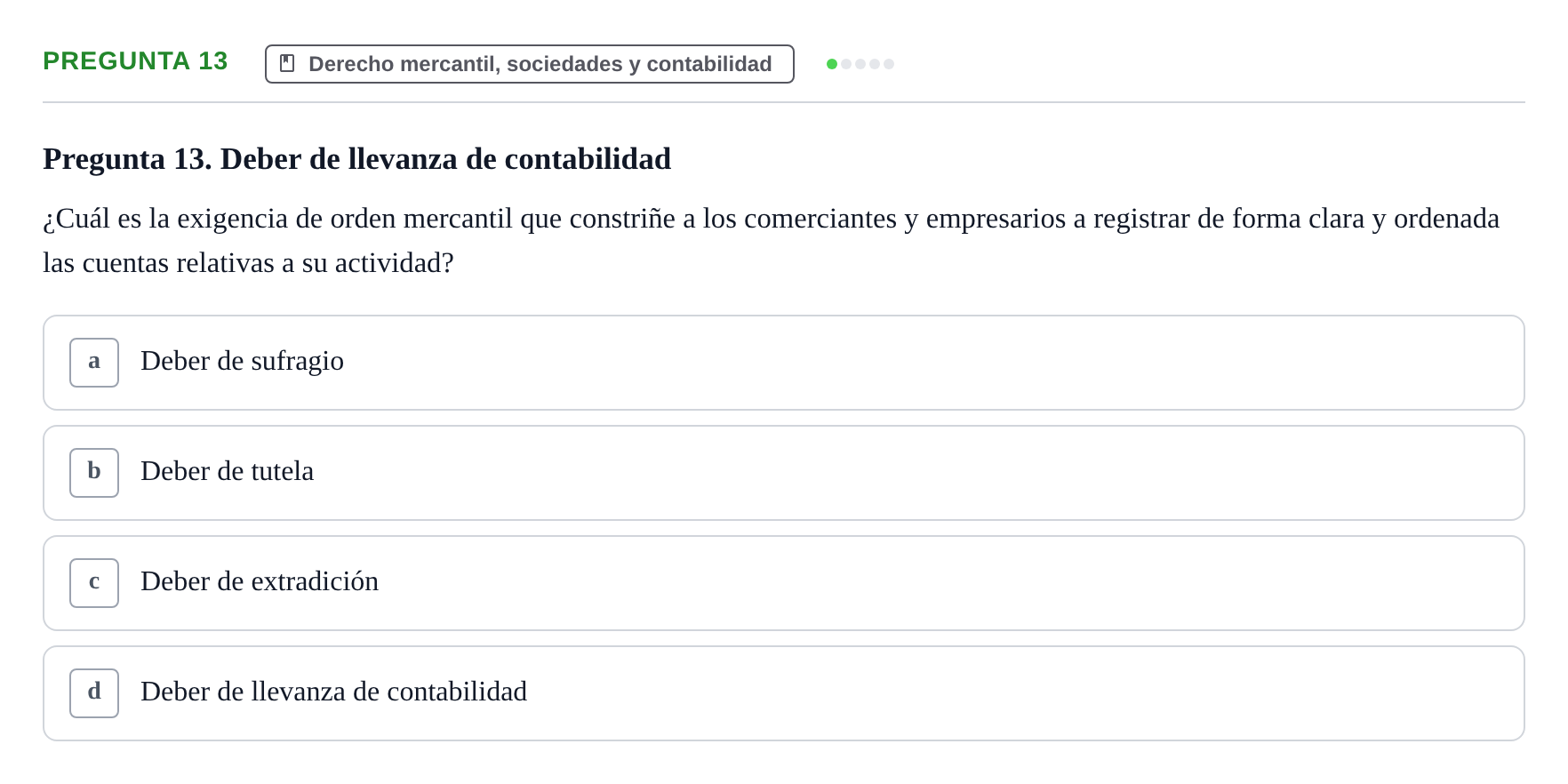 Enunciado: Pregunta 13