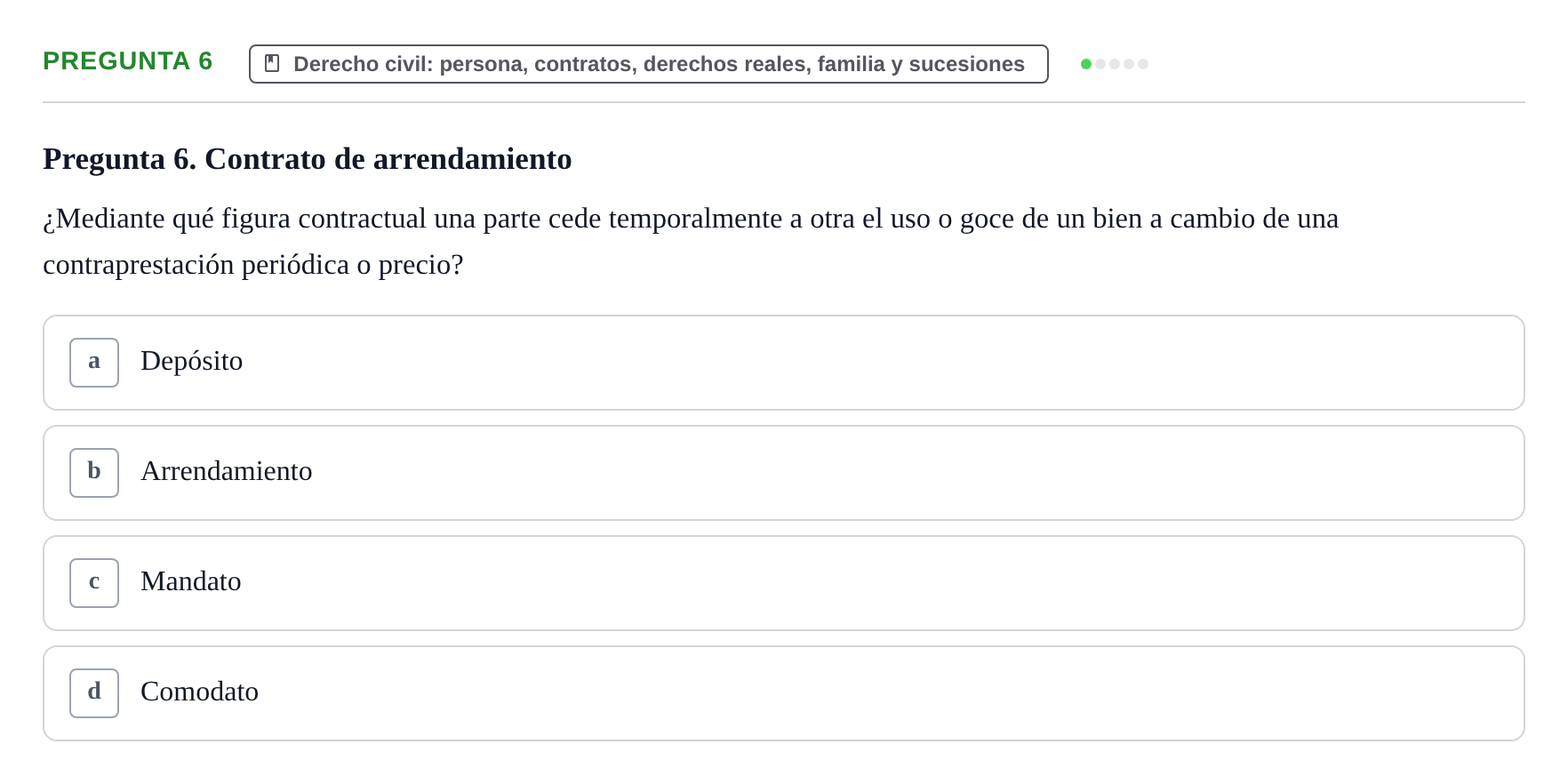 Enunciado: Pregunta 6