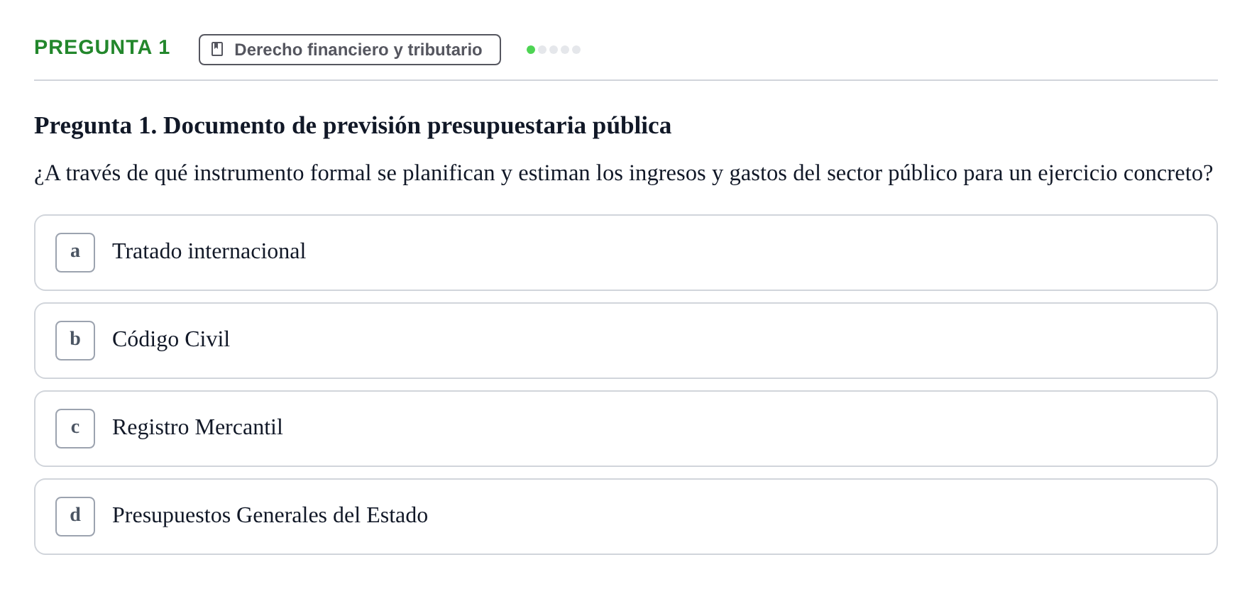 Enunciado: Pregunta 1