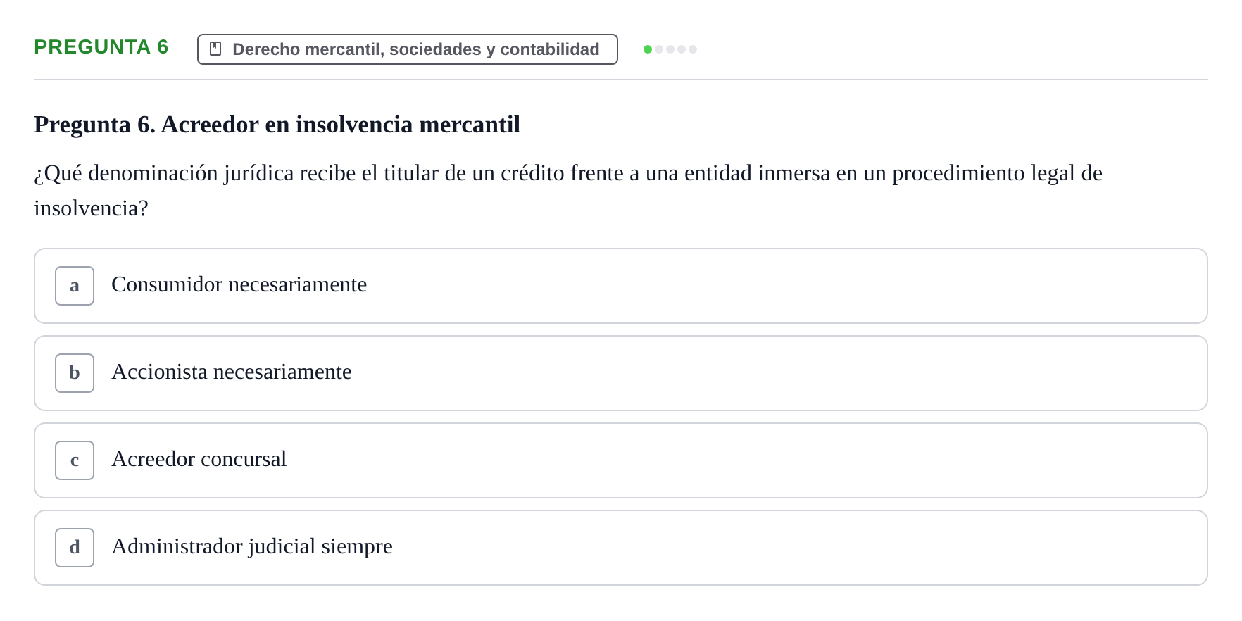 Enunciado: Pregunta 6
