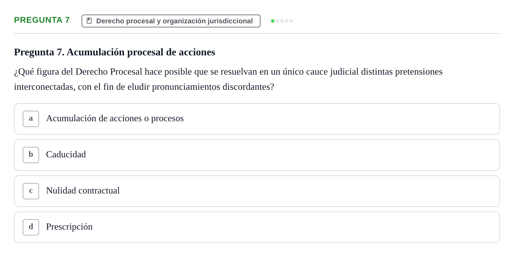 Enunciado: Pregunta 7