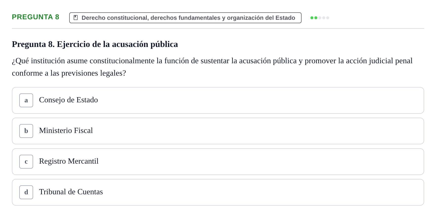 Enunciado: Pregunta 8