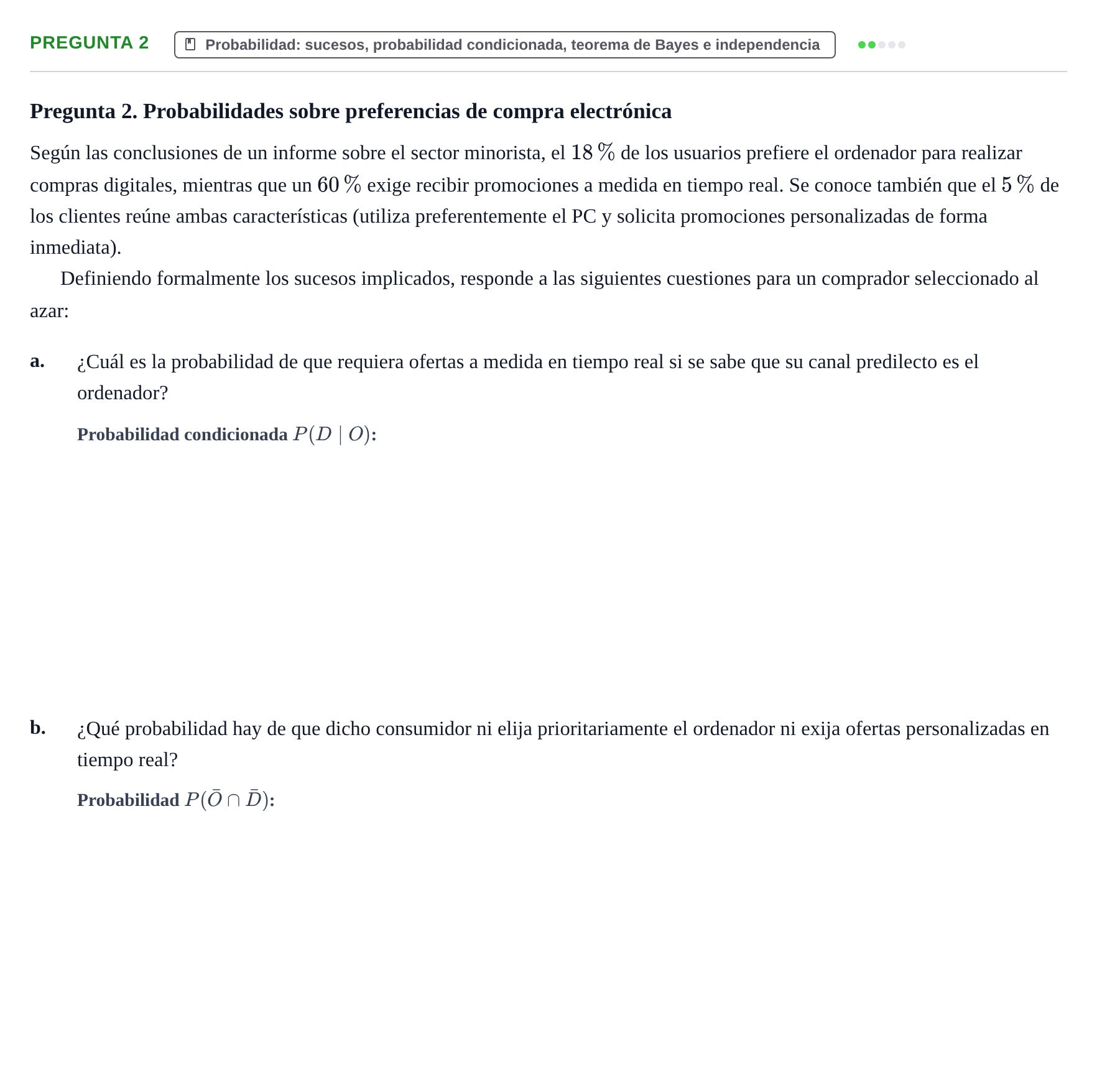 Enunciado: Pregunta 2 · Fundamentos de Estadística UOC Examen de Síntesis. Fundamentos de Estadística (Semestre 2)