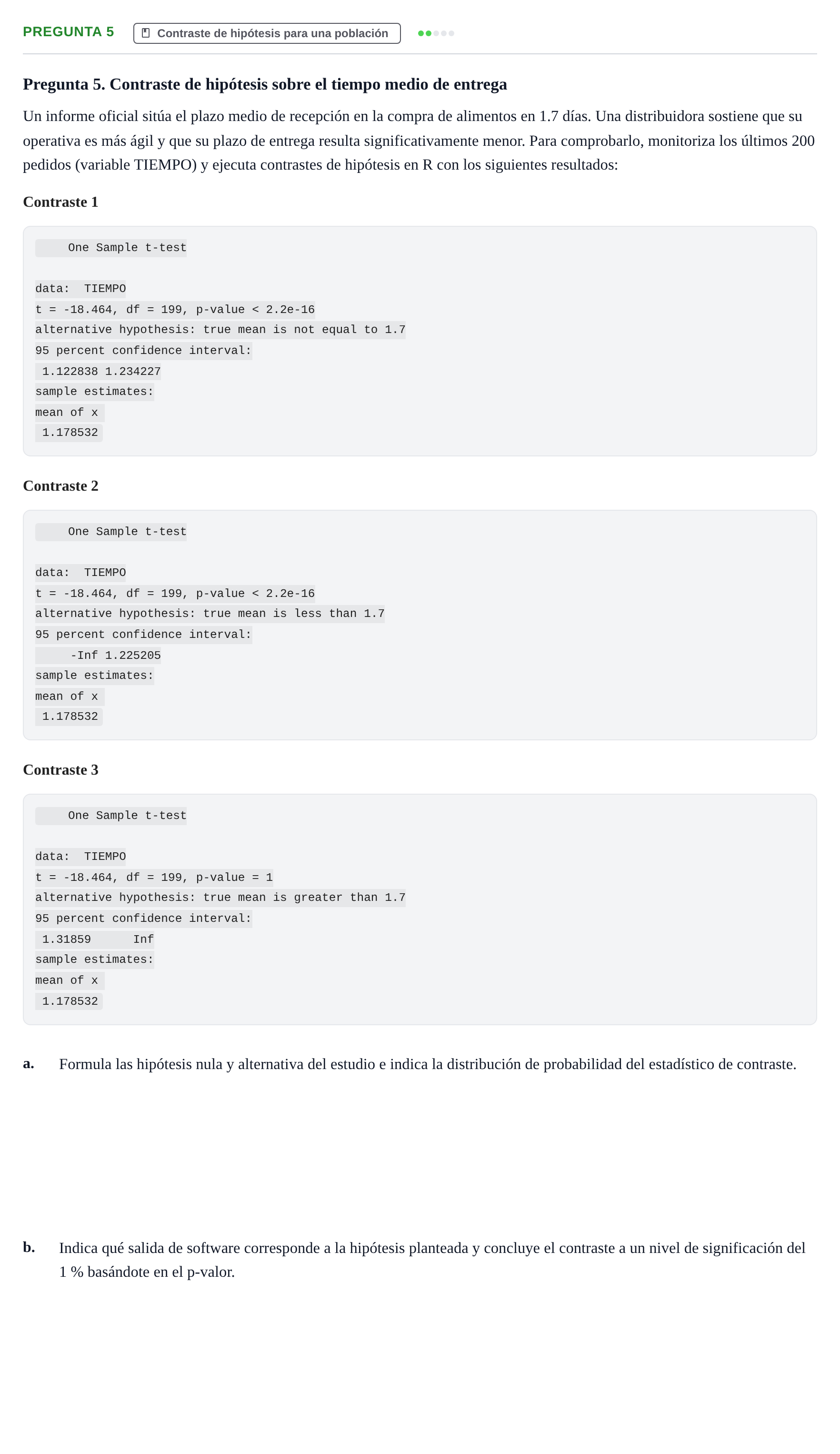 Enunciado: Pregunta 5 · Fundamentos de Estadística UOC Examen de Síntesis. Fundamentos de Estadística (Semestre 2)