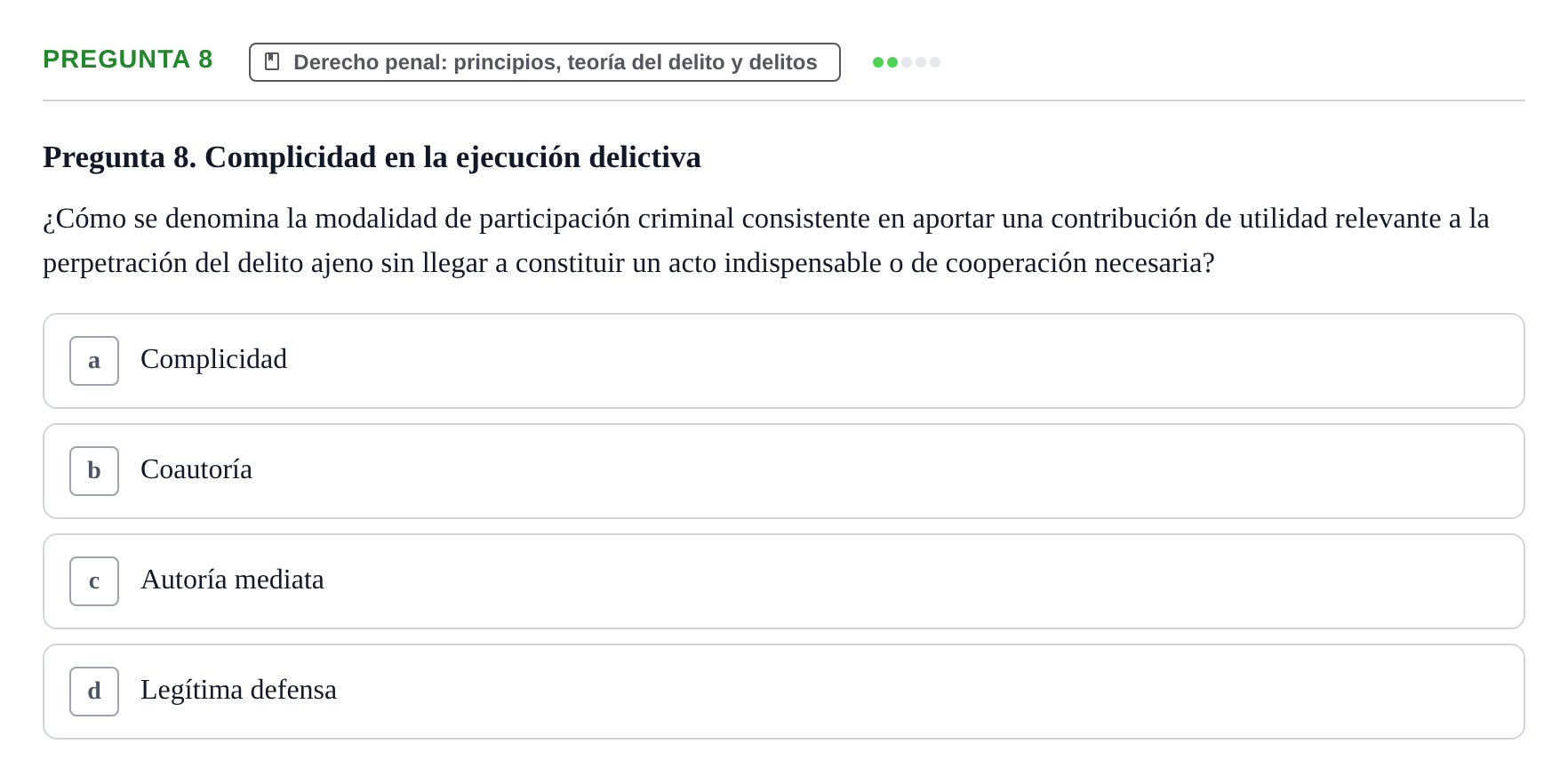 Enunciado: Pregunta 8