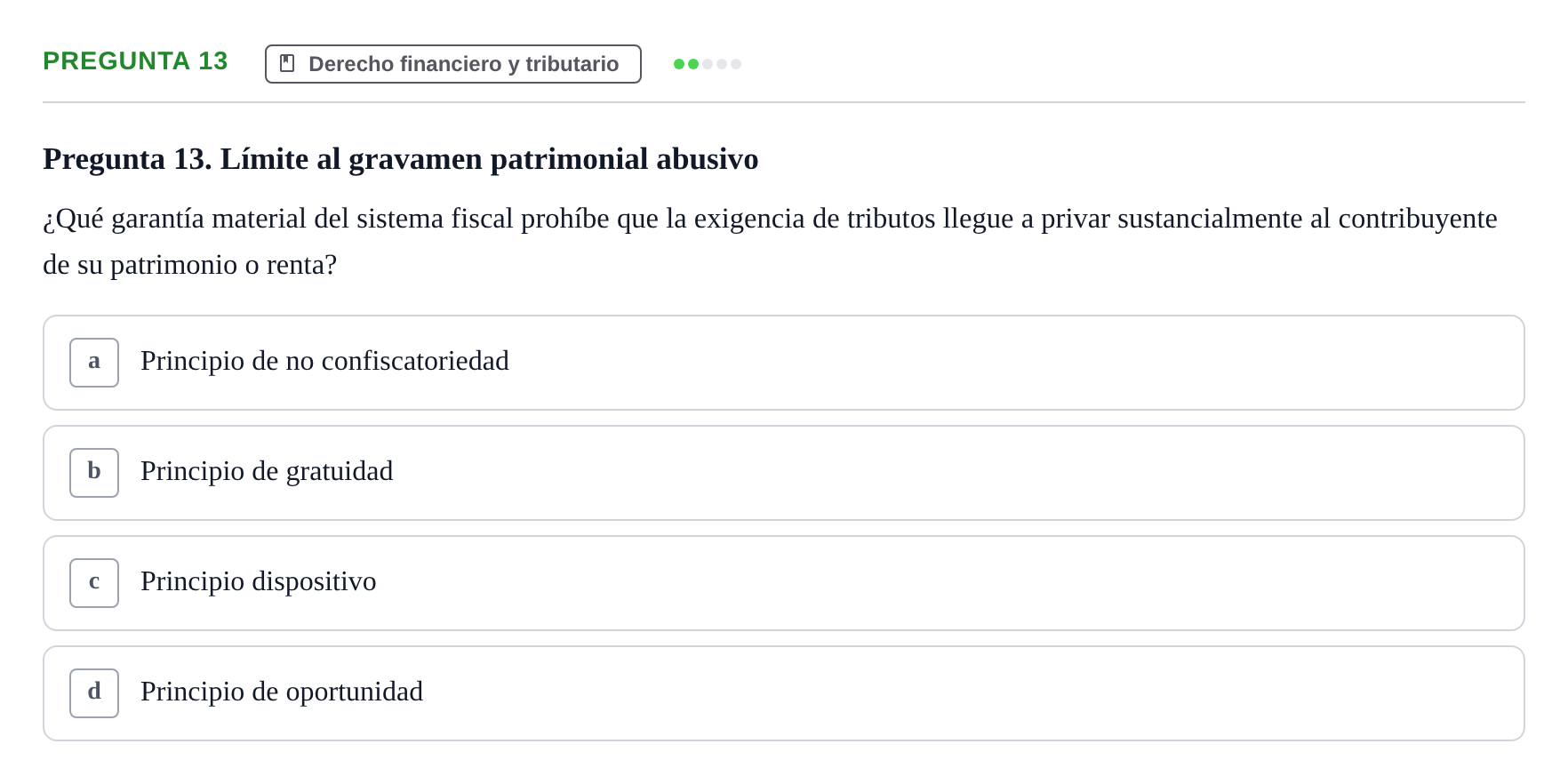 Enunciado: Pregunta 13
