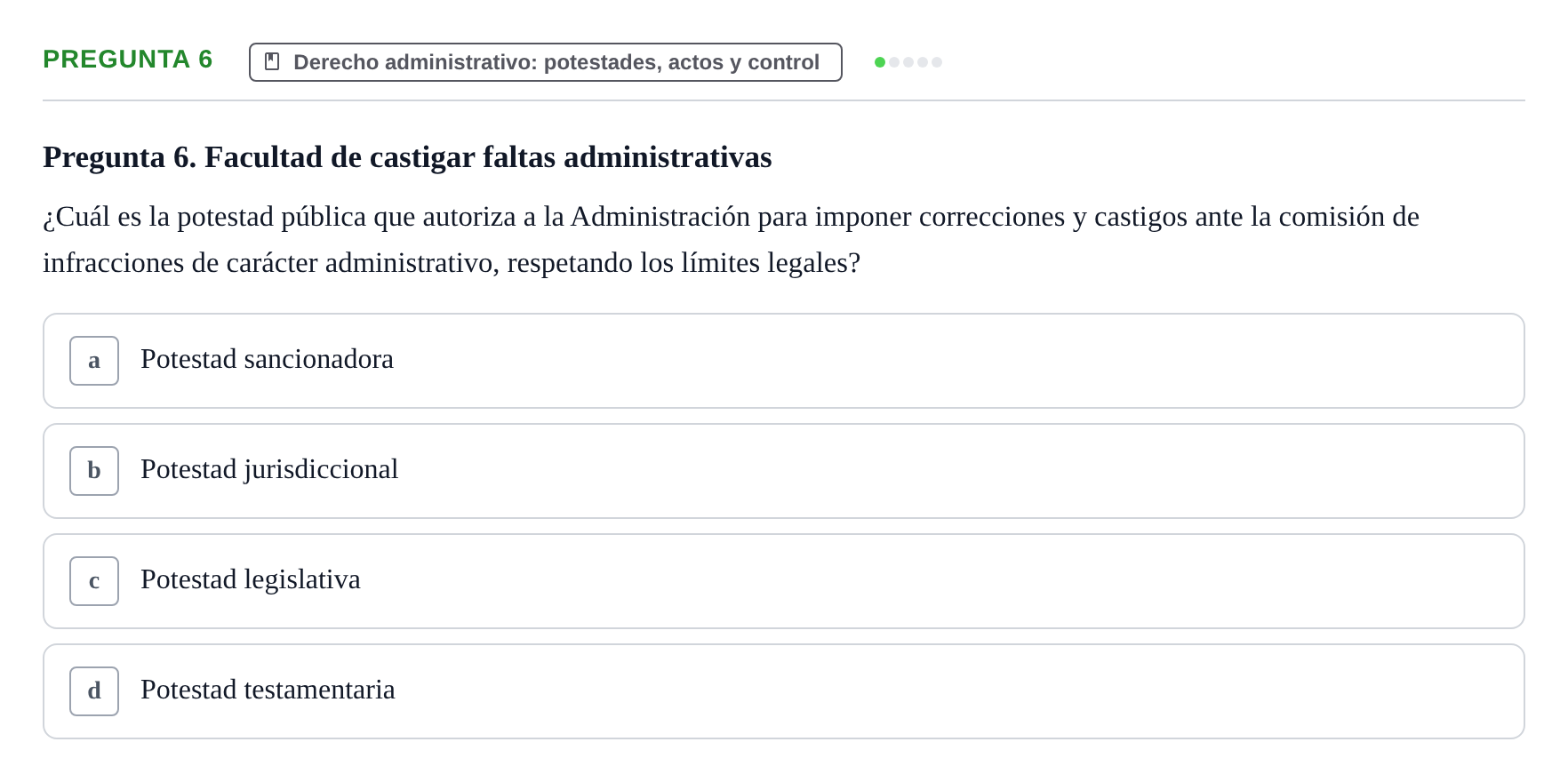 Enunciado: Pregunta 6
