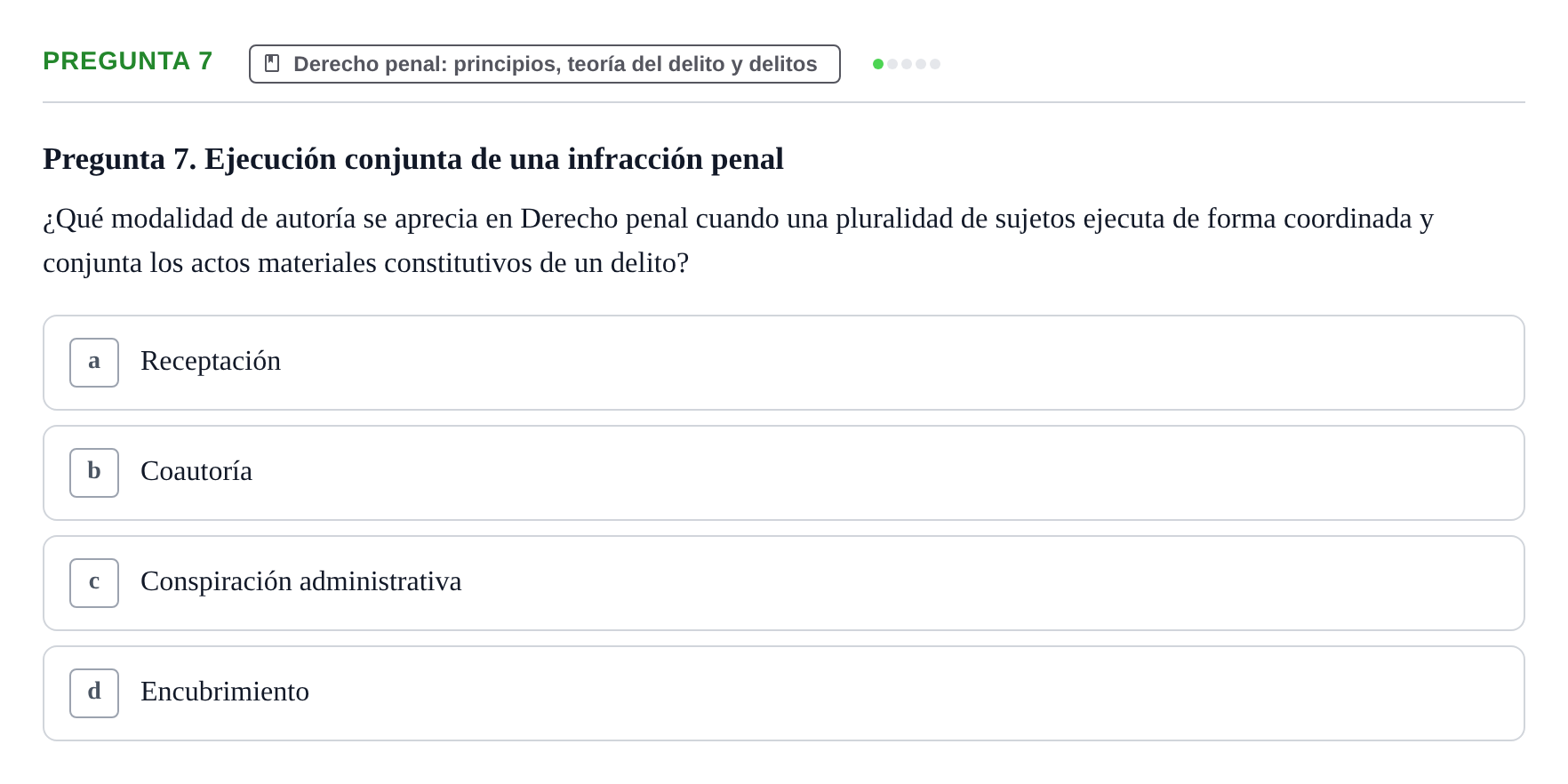 Enunciado: Pregunta 7