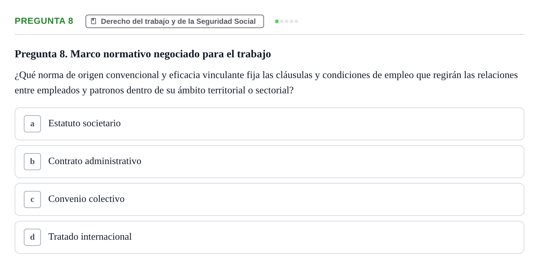 Enunciado: Pregunta 8