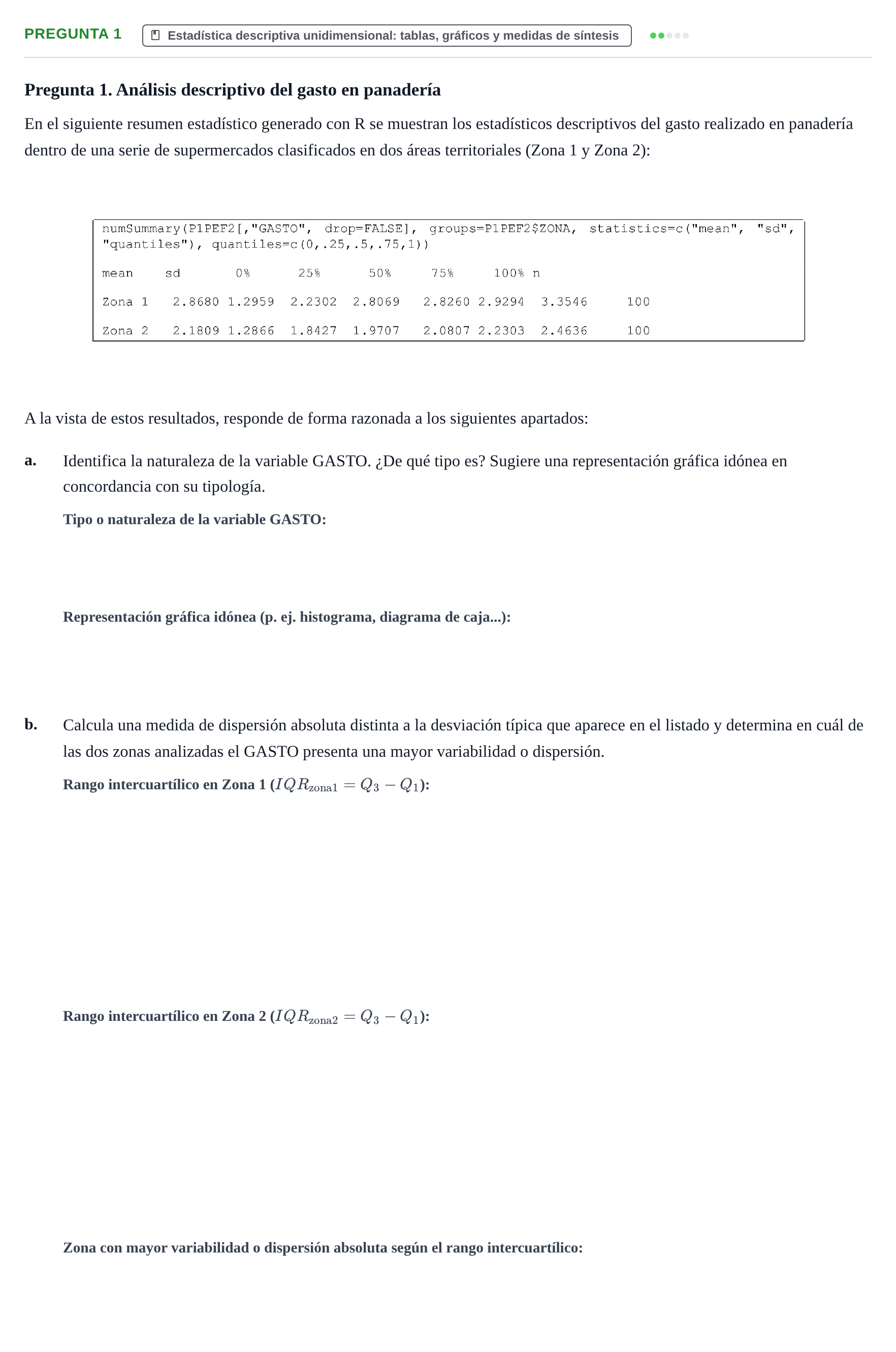 Enunciado: Pregunta 1 · Fundamentos de Estadística UOC 2019