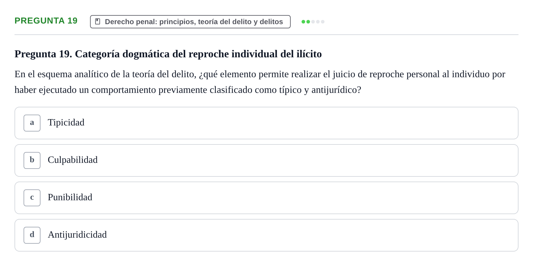 Enunciado: Pregunta 19