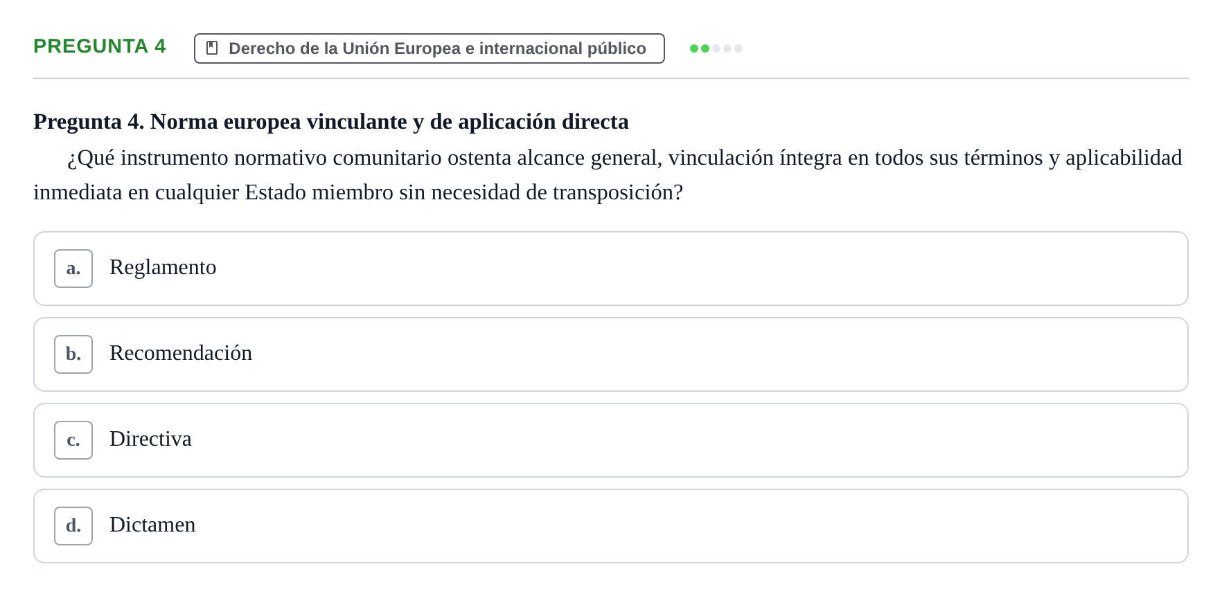 Enunciado: Pregunta 4