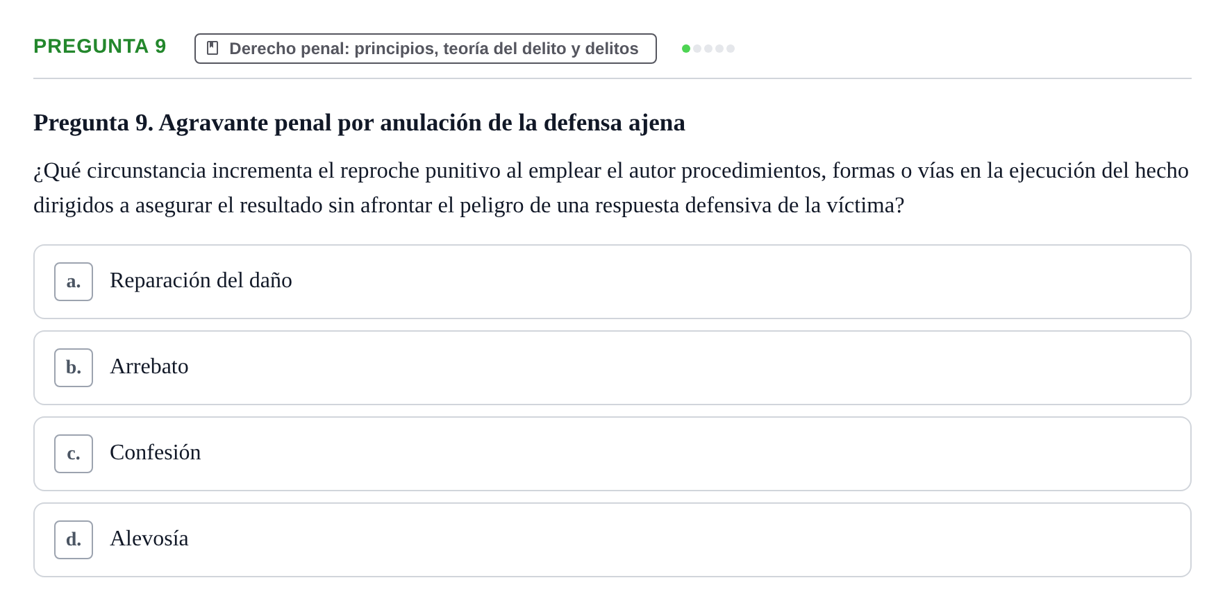 Enunciado: Pregunta 9