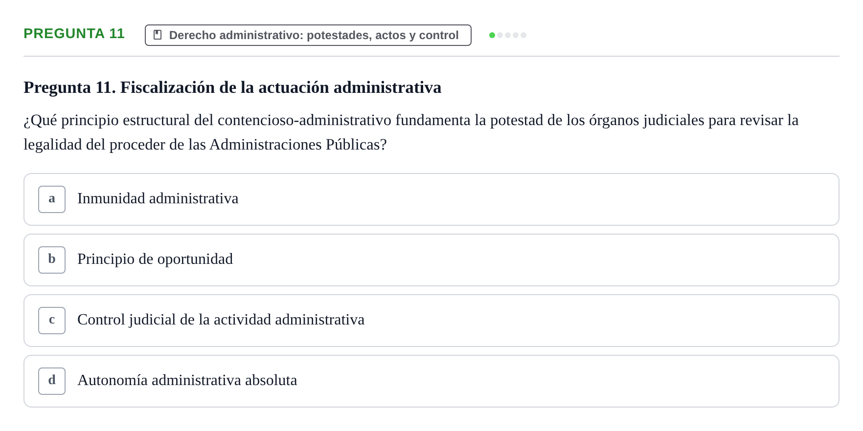 Enunciado: Pregunta 11