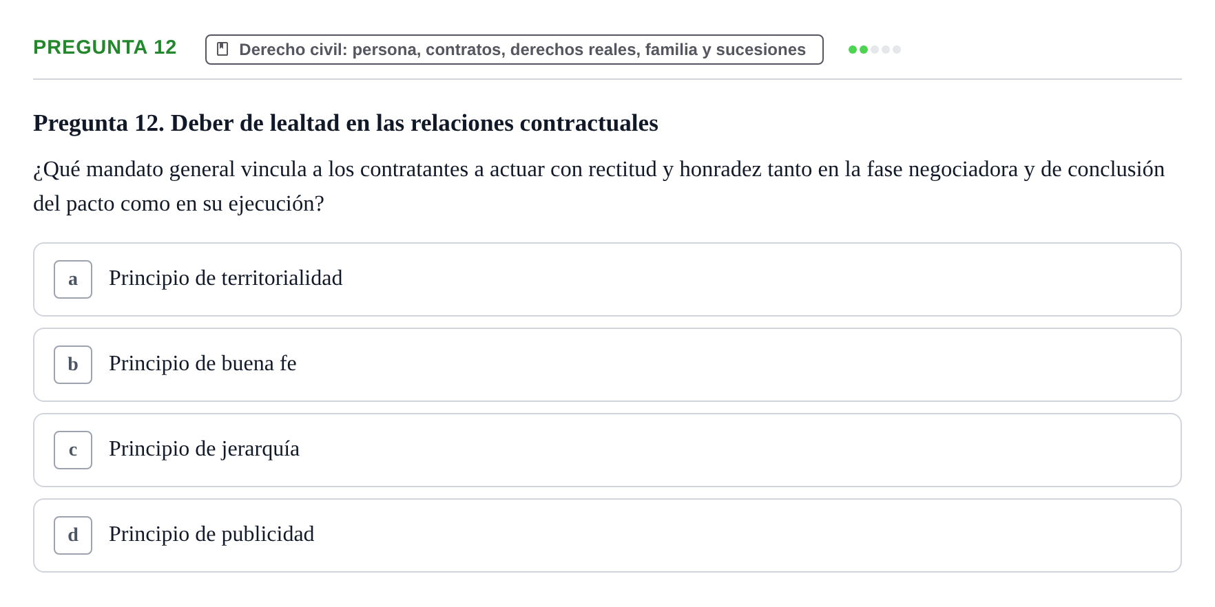 Enunciado: Pregunta 12