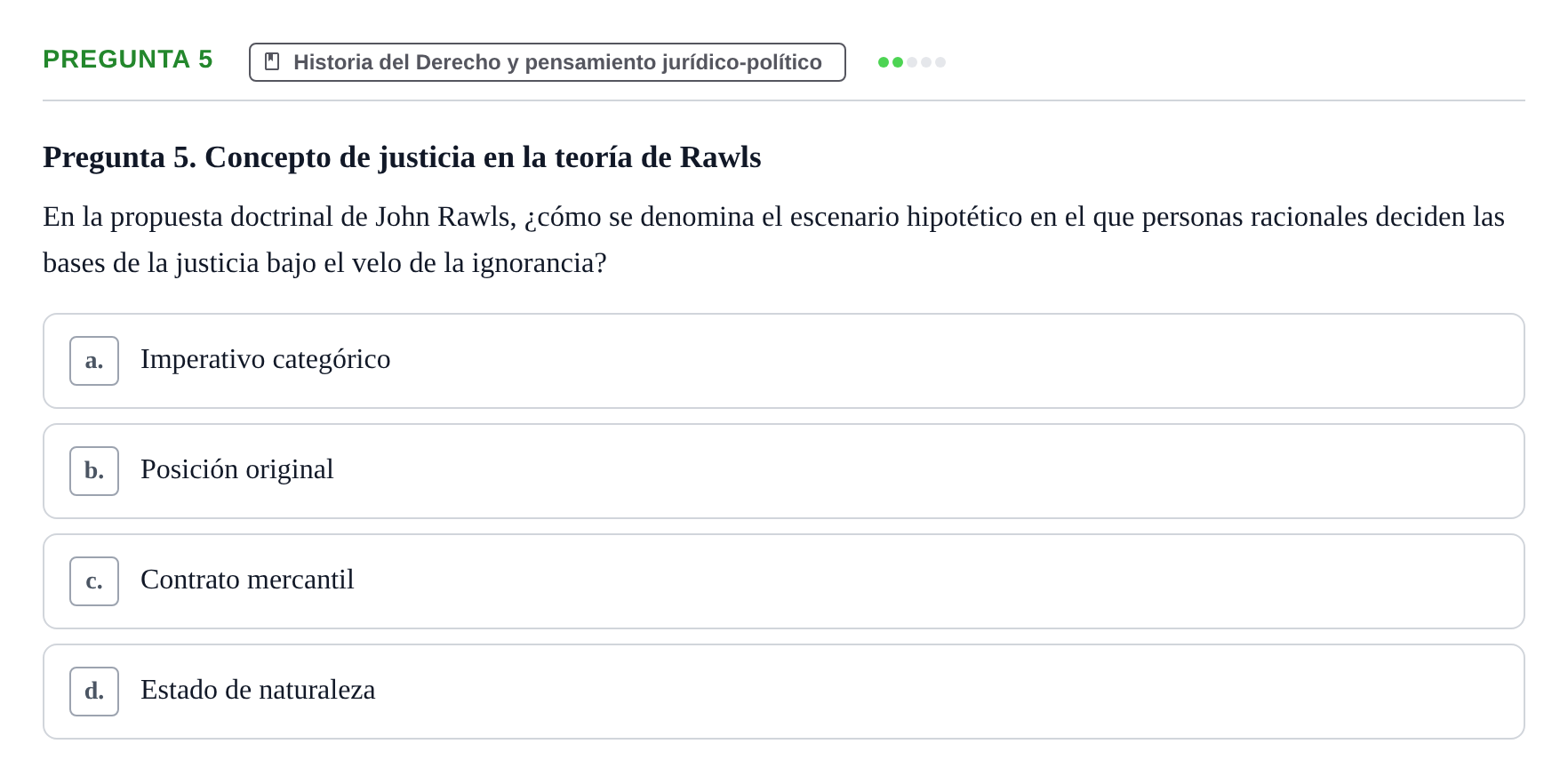 Enunciado: Pregunta 5