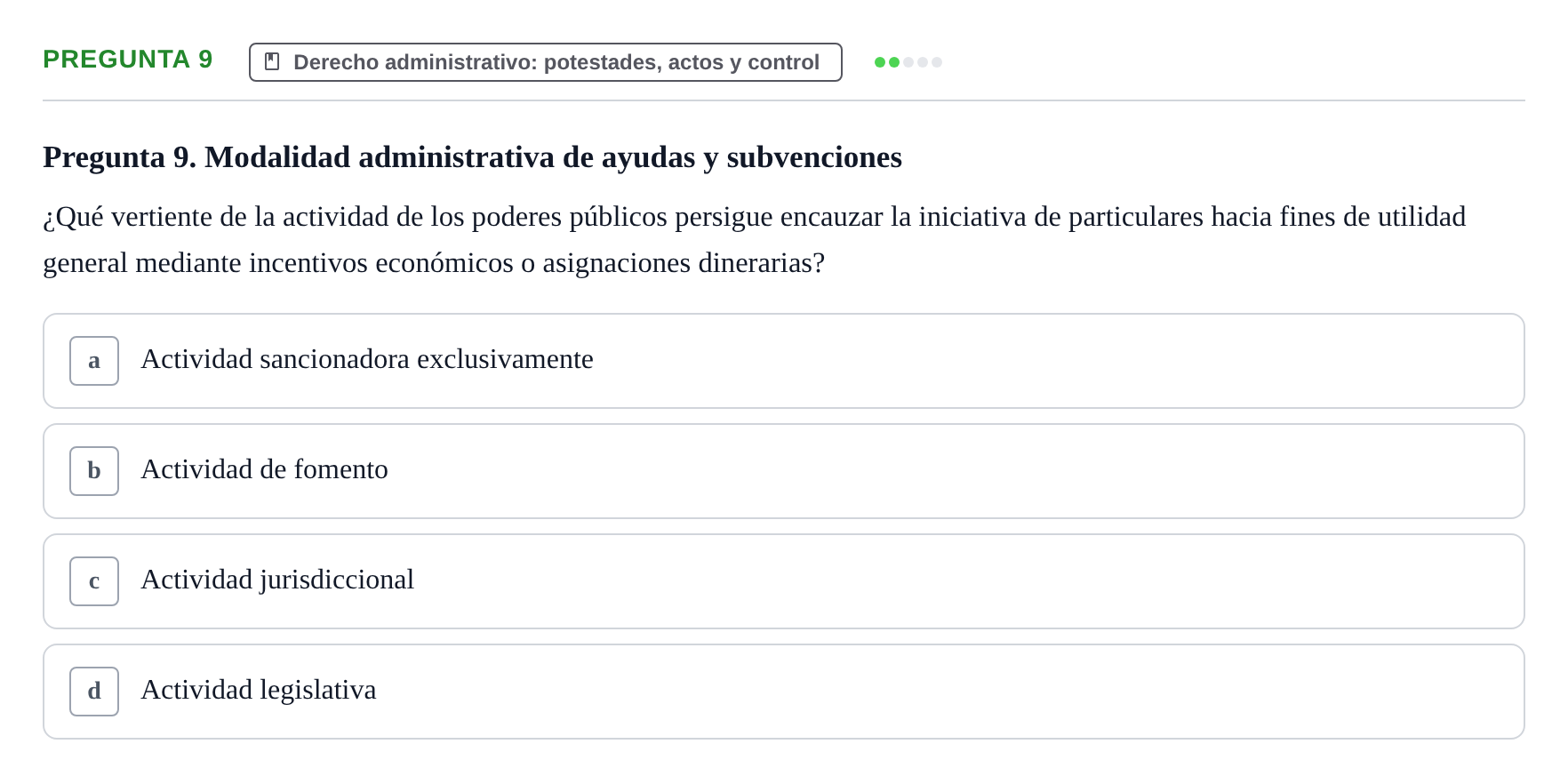 Enunciado: Pregunta 9