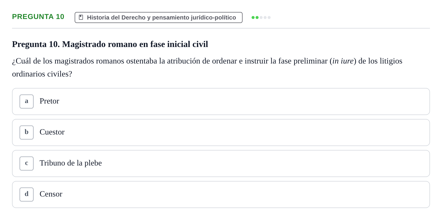 Enunciado: Pregunta 10