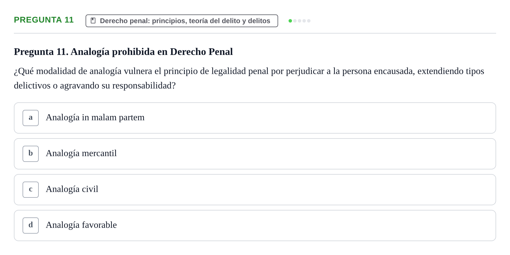 Enunciado: Pregunta 11