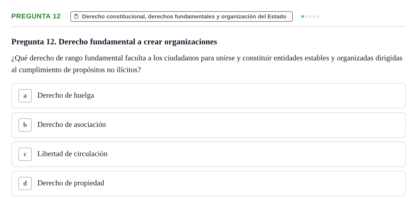 Enunciado: Pregunta 12