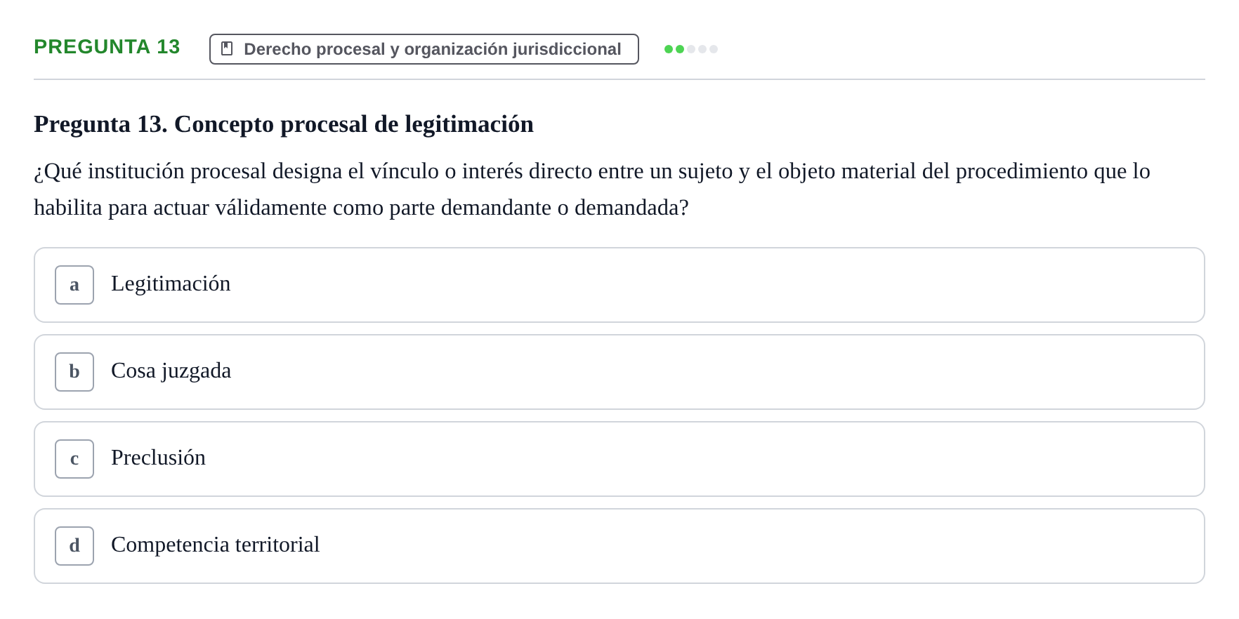 Enunciado: Pregunta 13