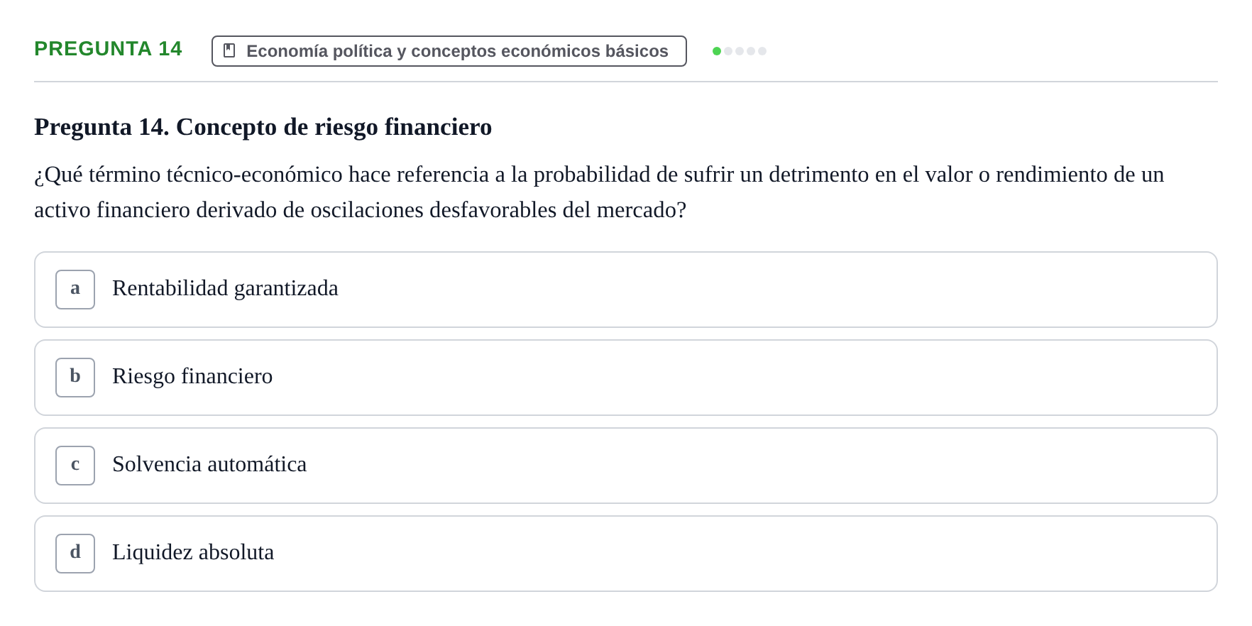 Enunciado: Pregunta 14