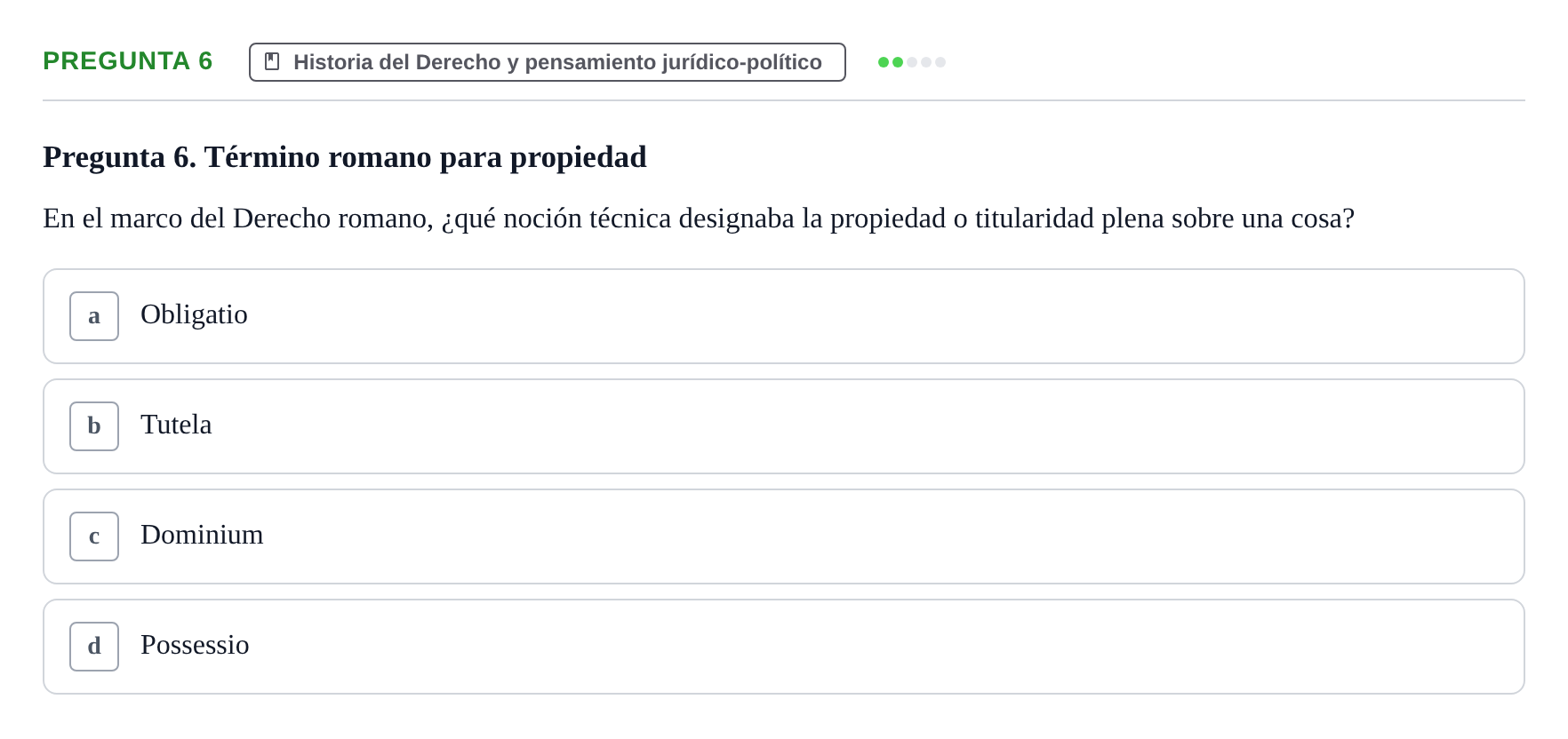 Enunciado: Pregunta 6