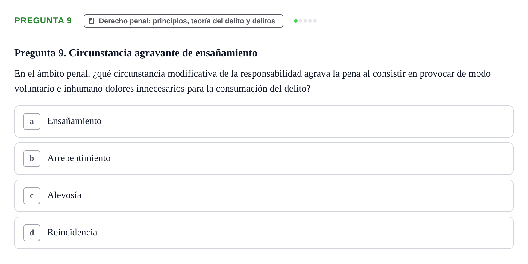 Enunciado: Pregunta 9