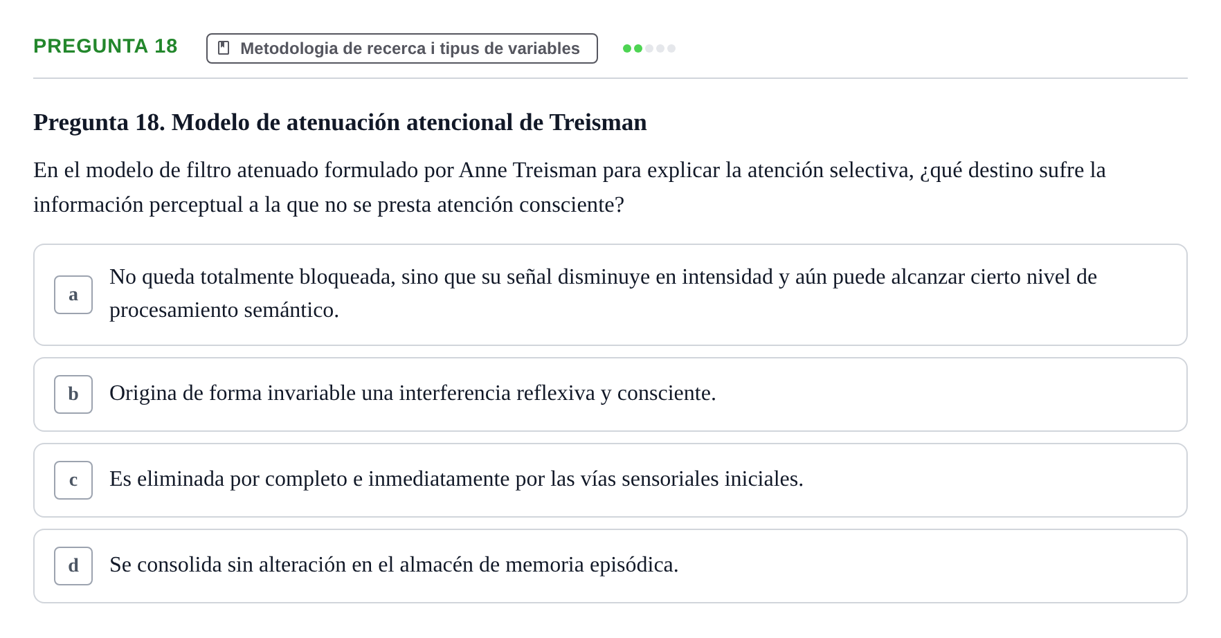 Enunciado: Pregunta 18