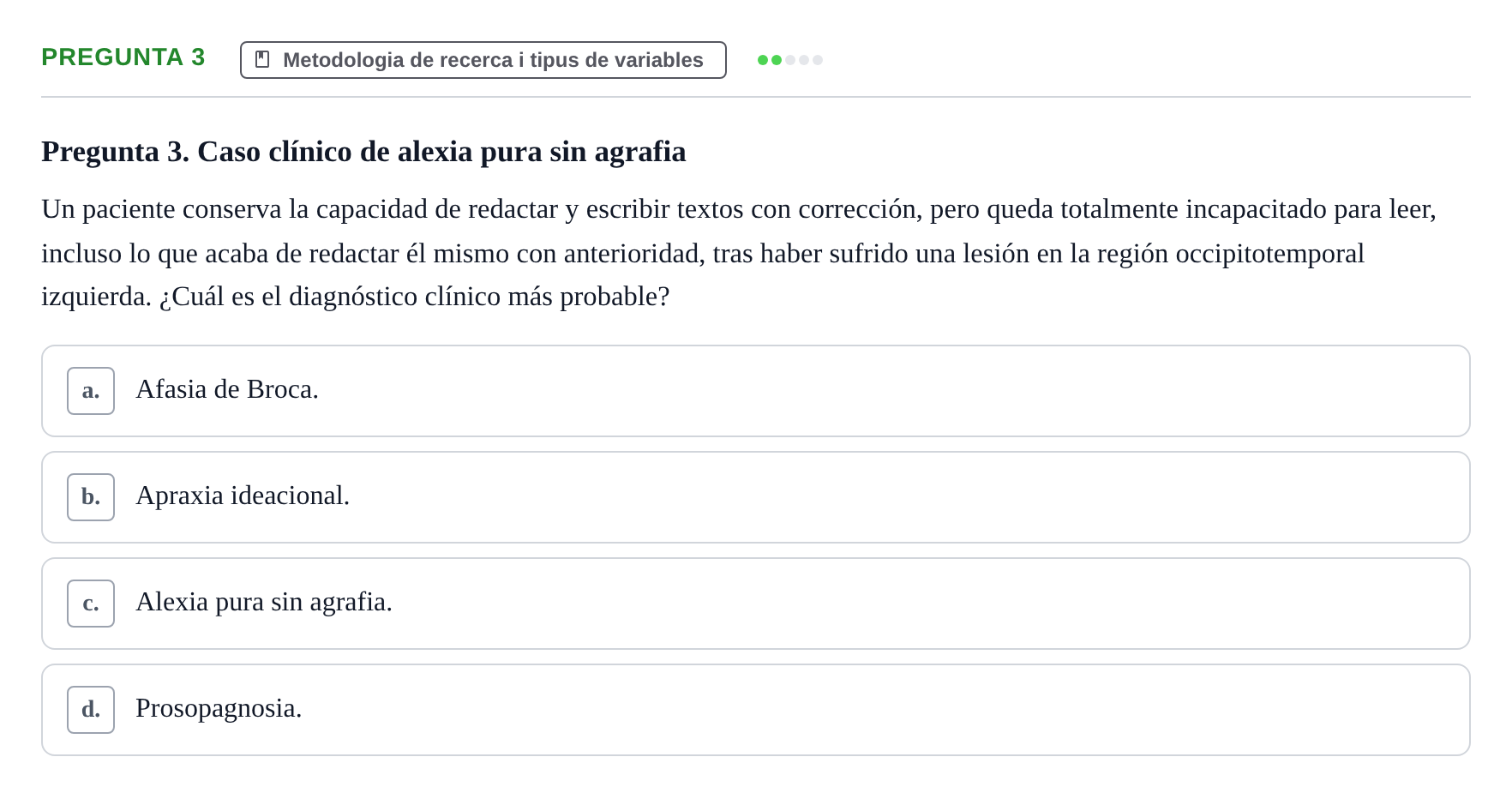 Enunciado: Pregunta 3