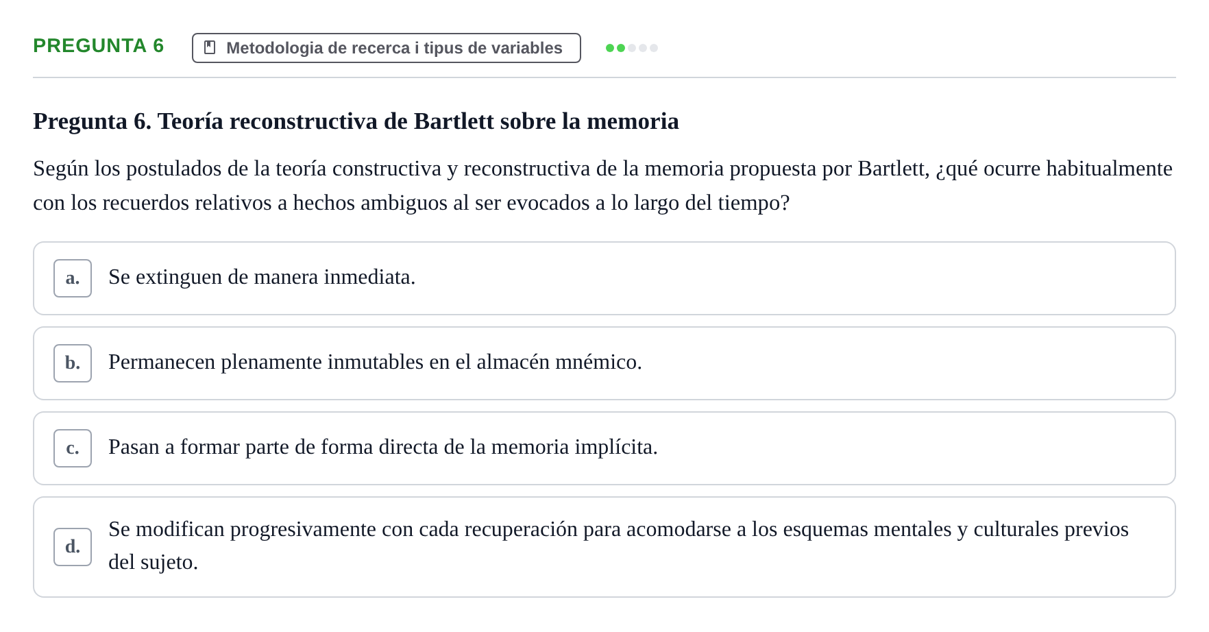 Enunciado: Pregunta 6