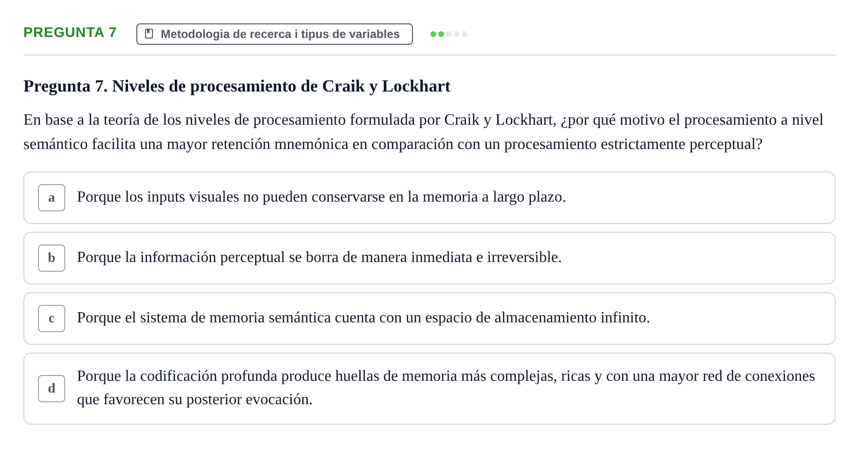 Enunciado: Pregunta 7
