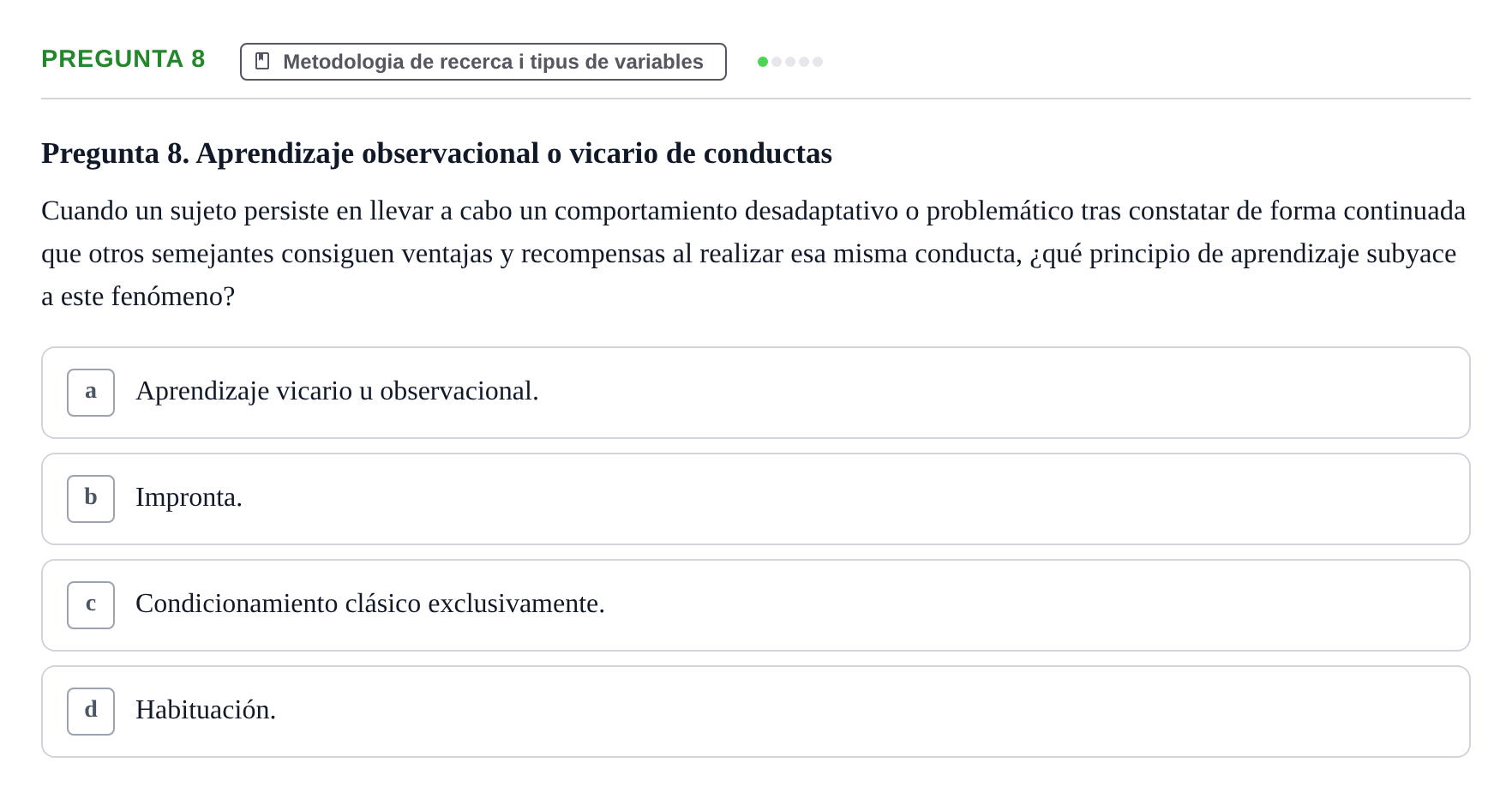 Enunciado: Pregunta 8