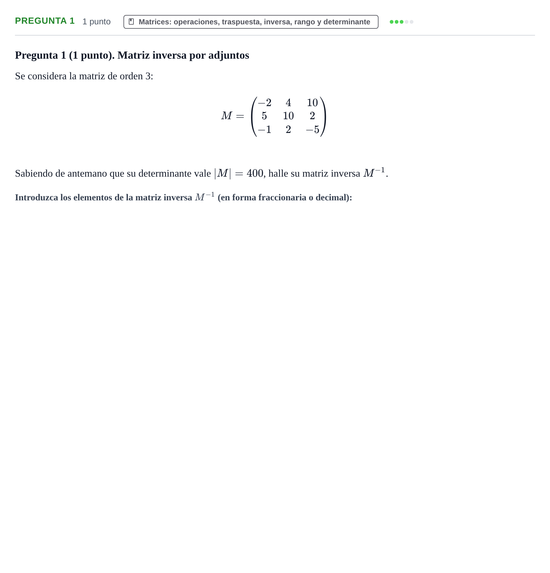 Enunciado: Pregunta 1 · Fundamentos de Matemáticas UOC Juny 2021