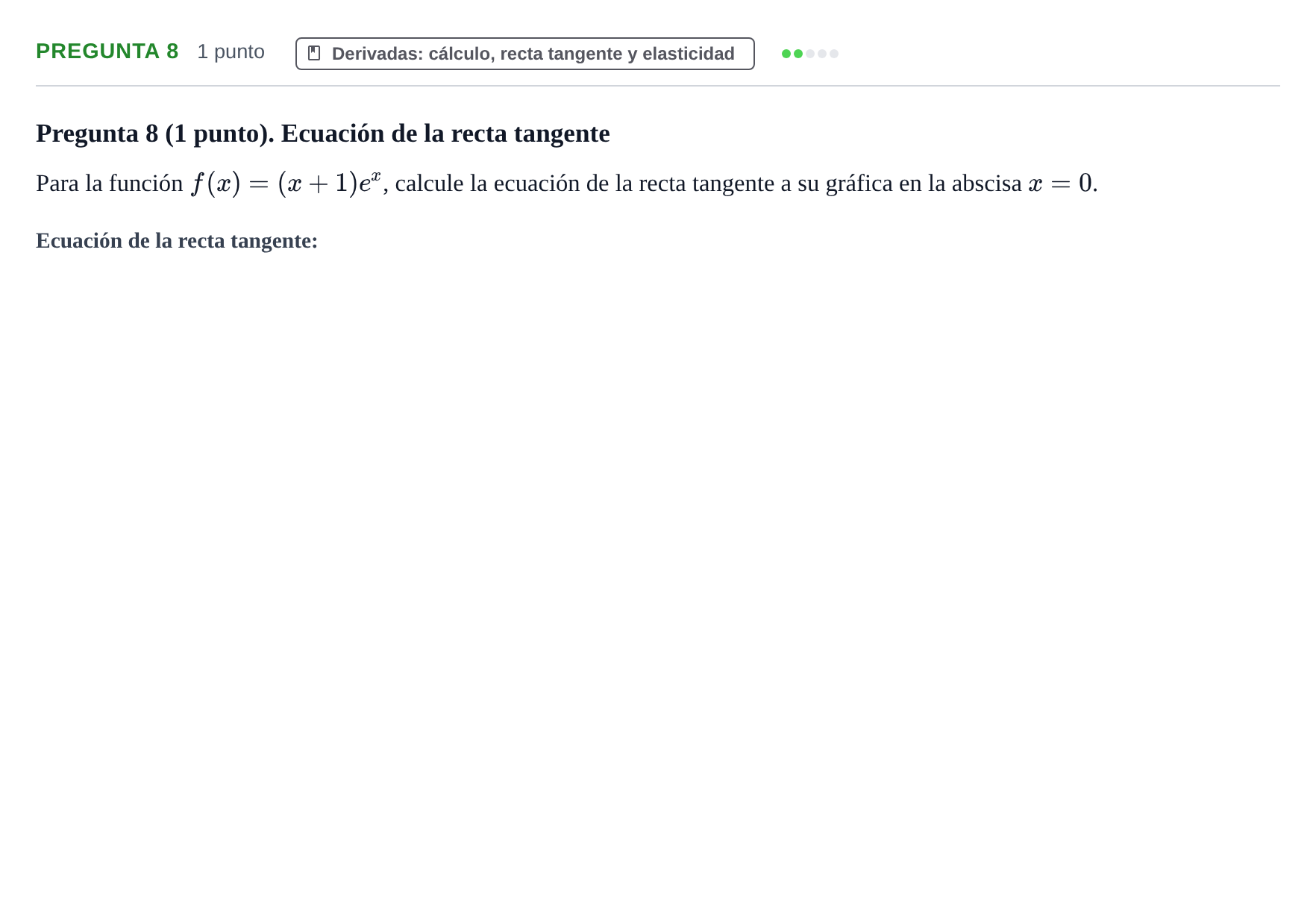 Enunciado: Pregunta 8 · Fundamentos de Matemáticas UOC Juny 2021