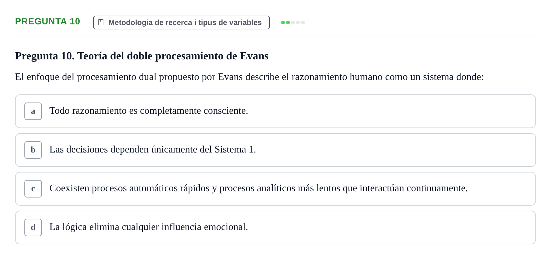 Enunciado: Pregunta 10