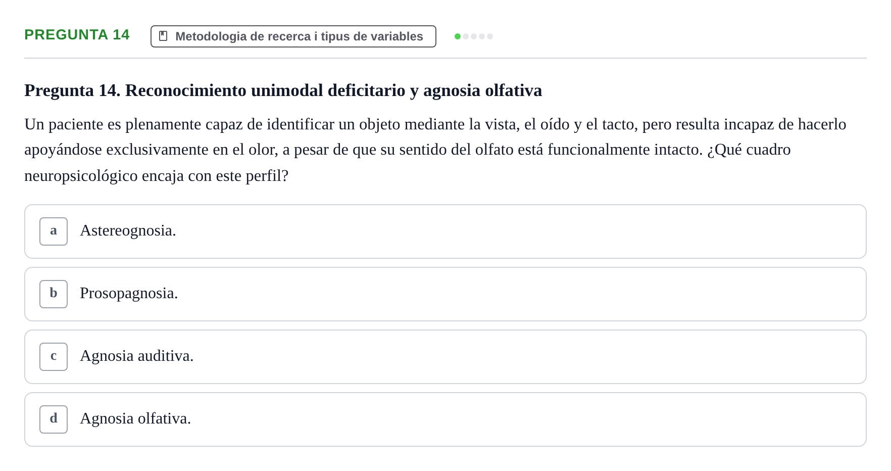 Enunciado: Pregunta 14