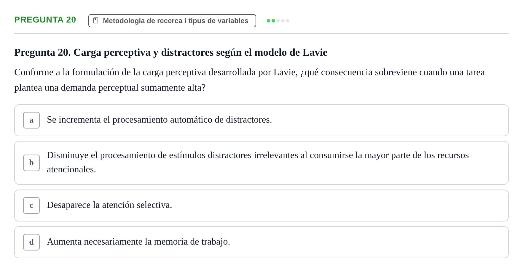 Enunciado: Pregunta 20