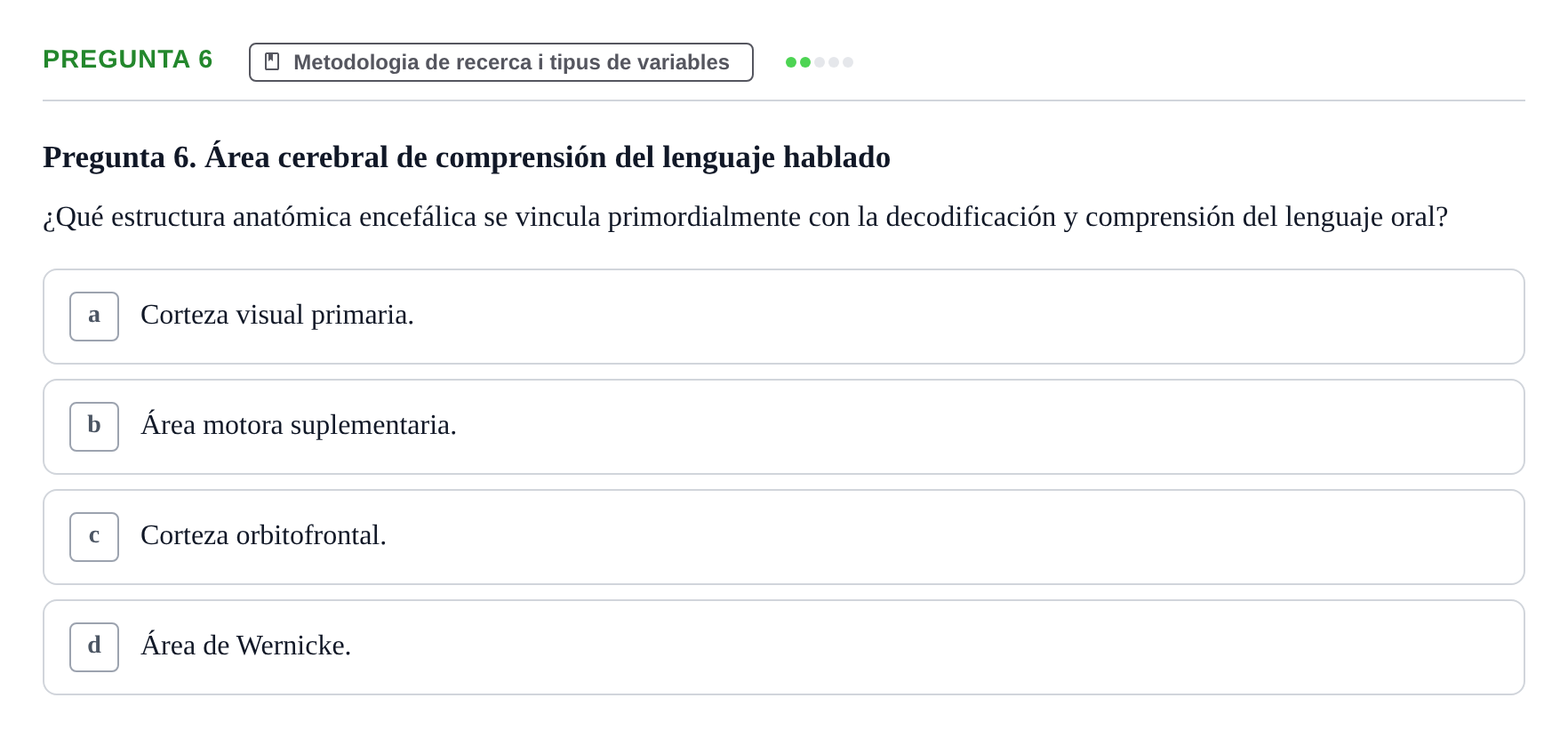 Enunciado: Pregunta 6