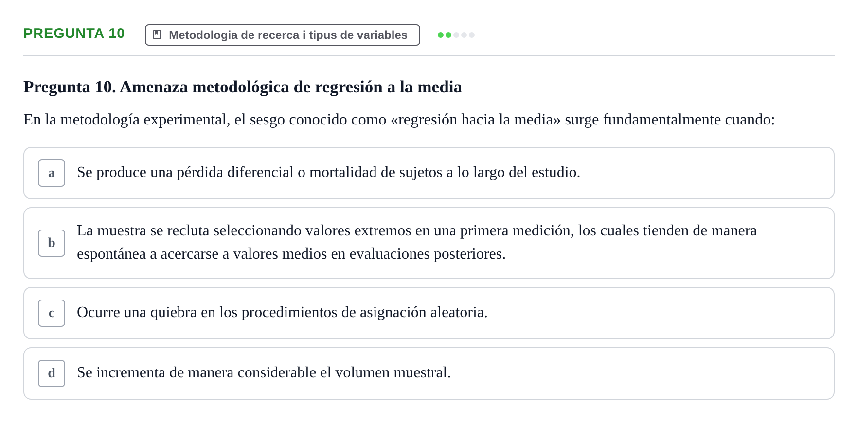 Enunciado: Pregunta 10