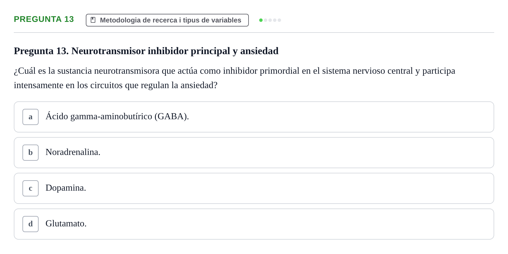Enunciado: Pregunta 13