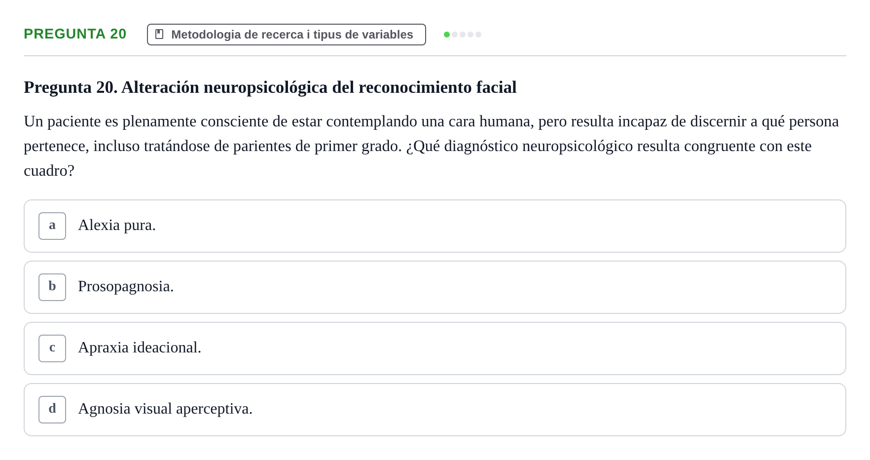 Enunciado: Pregunta 20