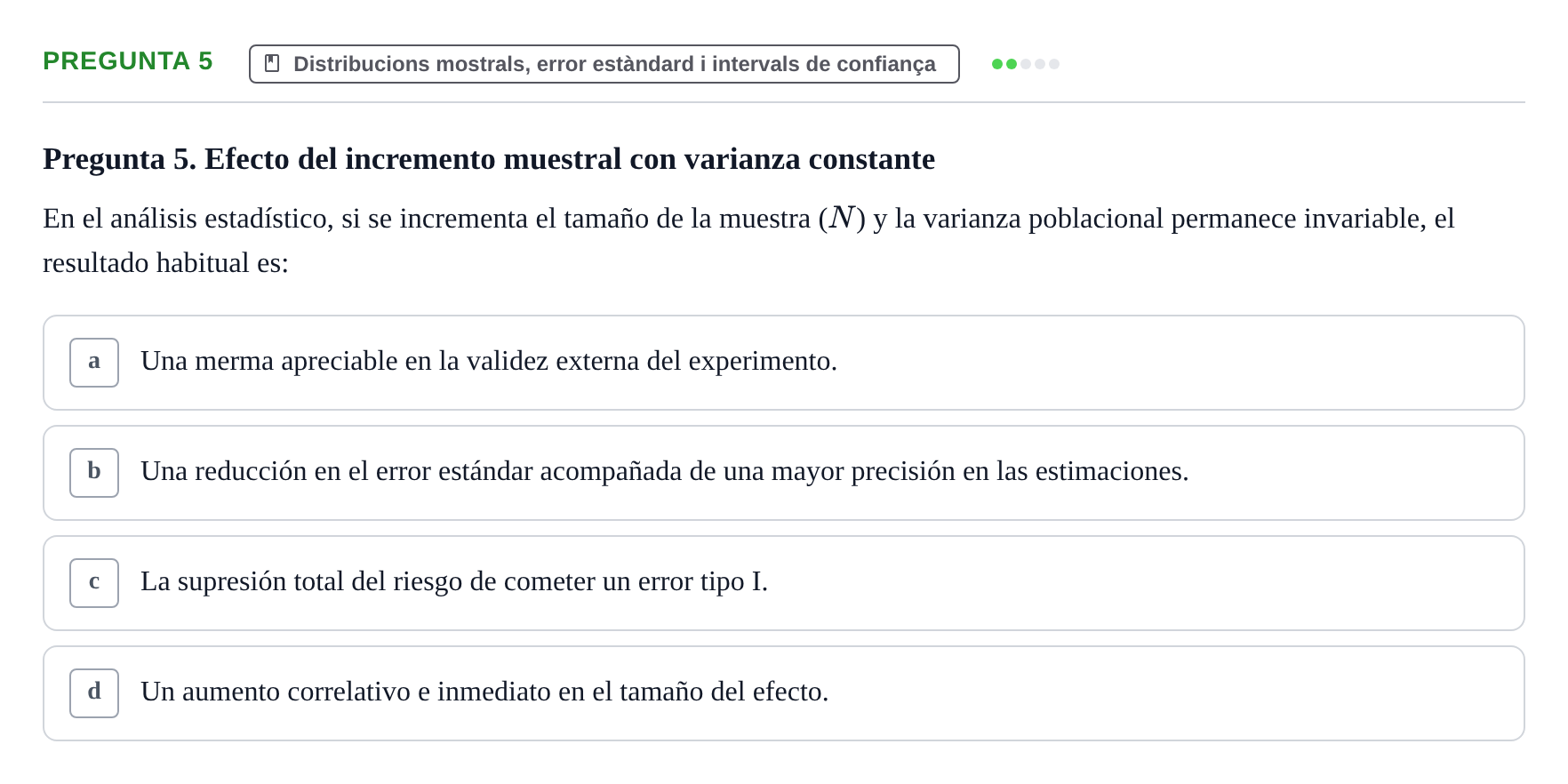 Enunciado: Pregunta 5