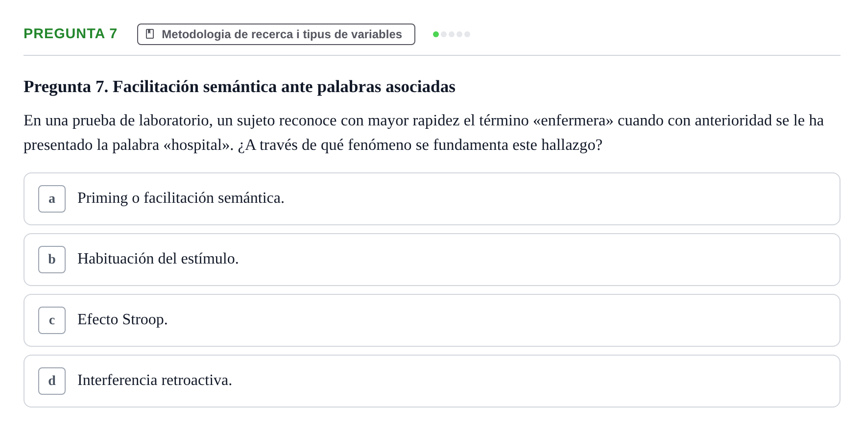 Enunciado: Pregunta 7